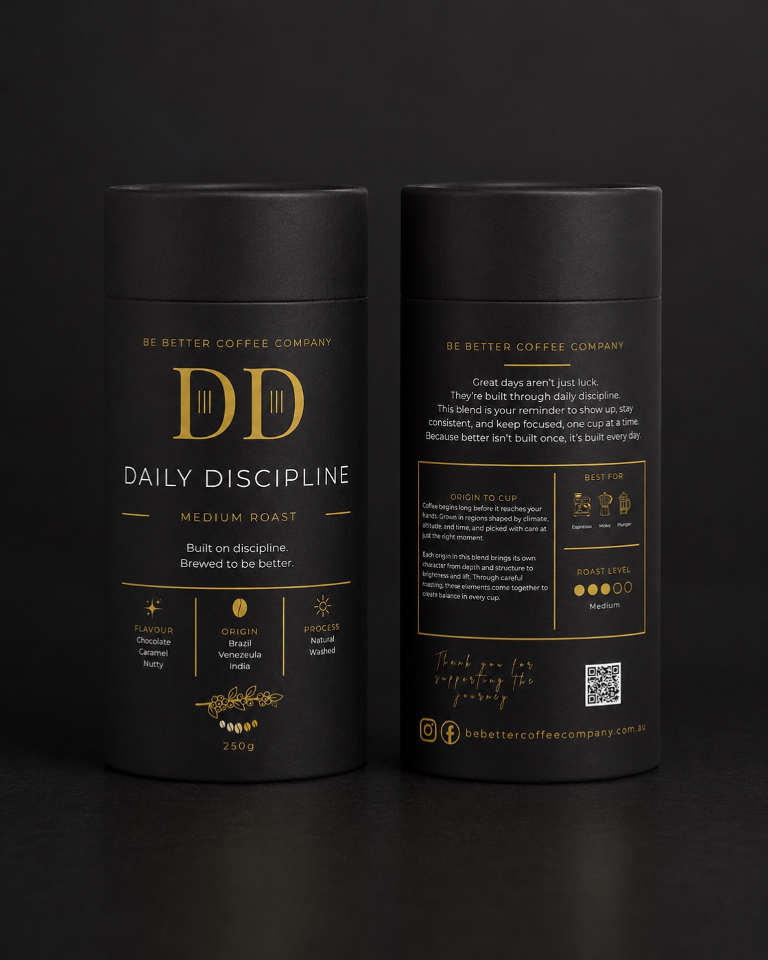 Daily Discipline coffee tube