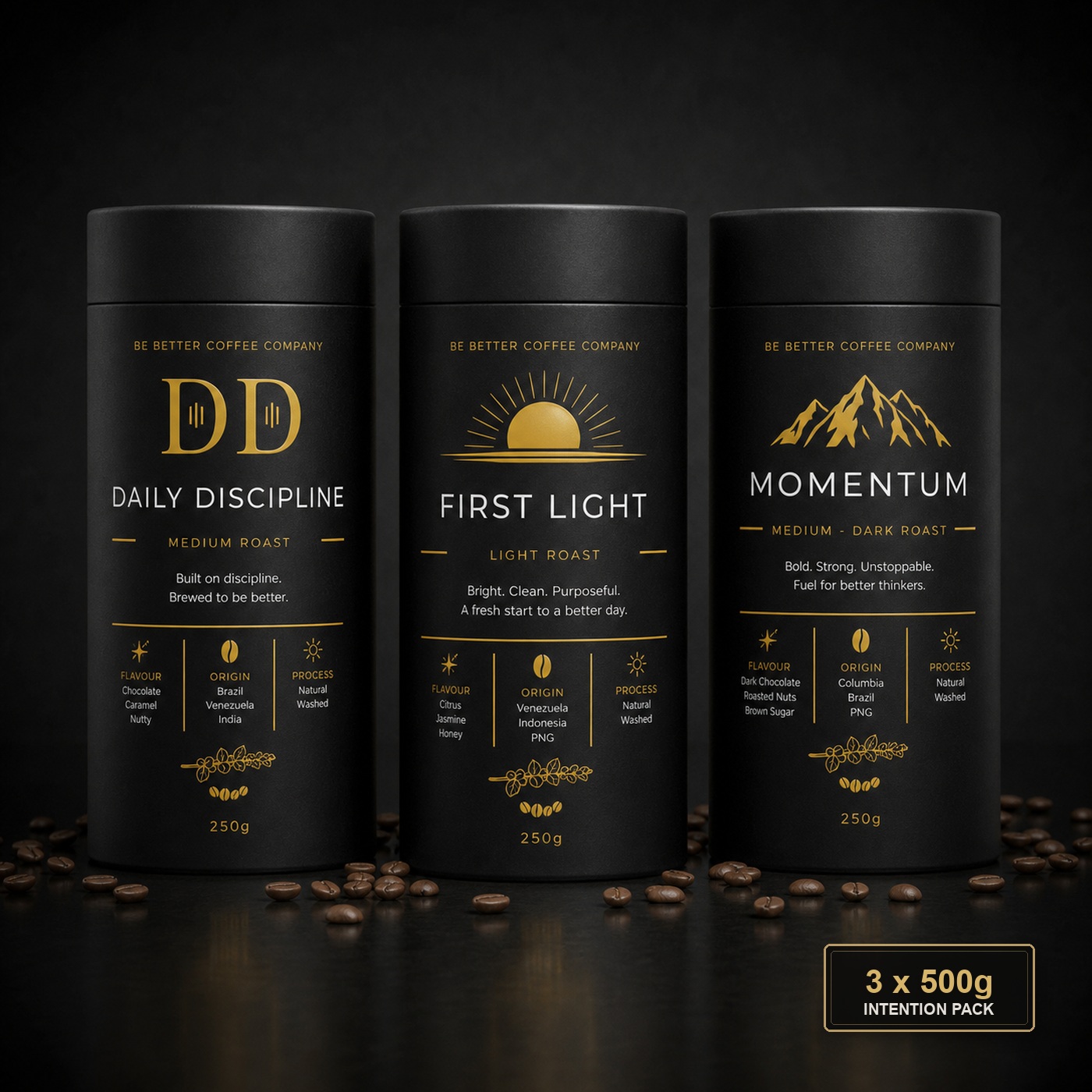 Intention Pack 3 x 500g coffee bundle